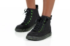 FINAL SALE - Black/Green Speckle BILLY Classic Lace High Tops -Outlet Billy Footwear Store BK22100 002 studio standing 2 940x614 9b6c7f84 a0d8 4857 a067 af4b3fe706b6