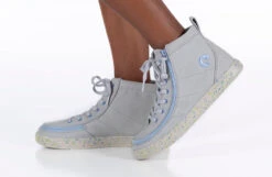 FINAL SALE - Grey/Blue Speckle BILLY Classic Lace High Tops -Outlet Billy Footwear Store BK22100 020 studio standing 1 940x614 2d2220c3 0d1a 4bad affe 34500a15e9c4