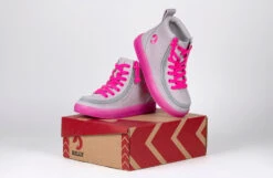 FINAL SALE - Grey/Pink BILLY Classic Lace High Tops -Outlet Billy Footwear Store BK22100 050 studio 3 940x614 5f98c15a 4393 4efb 896c fba8a6c86595