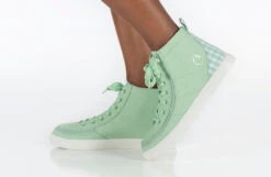 FINAL SALE - Green Gingham BILLY Classic Lace High Tops -Outlet Billy Footwear Store BK22100 330 studio standing 1 940x614 87d9d34b 7591 4712 add5 6ac324f98b88