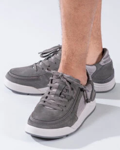 FINAL SALE - Men's Charcoal Suede/Mesh BILLY Comfort Classic Lows -Outlet Billy Footwear Store BM20102 021 Studio2 704x880 1