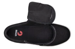 FINAL SALE - Men's Black/White Stitch BILLY Sneaker Low Tops -Outlet Billy Footwear Store BM22128 002 open 940x614 53f0a2f4 1565 46e5 8c63 c07403b3bd45