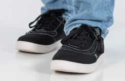 FINAL SALE - Men's Black/White Stitch BILLY Sneaker Low Tops -Outlet Billy Footwear Store BM22128 002 studio standing 2 940x614 f9d97bab e6a0 4635 8023 189b09868fe8