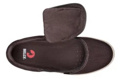 FINAL SALE - Men's Dark Brown/White Stitch BILLY Sneaker Low Tops -Outlet Billy Footwear Store BM22128 201 open 940x614 6dc18e23 8c69 4329 ba15 07d2a30c6853