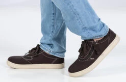 FINAL SALE - Men's Dark Brown/White Stitch BILLY Sneaker Low Tops -Outlet Billy Footwear Store BM22128 201 studio standing 1 940x614 15e8f664 ff78 4af8 880a 2755b2b1c5f9