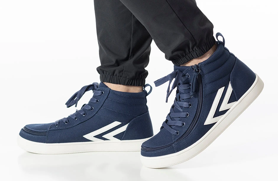 Men's Navy/White BILLY CS Sneaker High Tops 10 Men's Navy/White BILLY CS Sneaker High Tops - Image 10