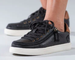 FINAL SALE - Women's Black (Brown Mustache) BILLY Low Sneakers -Outlet Billy Footwear Store BW20007 002 Studio3 880x704 1