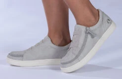 FINAL SALE - Women's Grey BILLY Gore Lows -Outlet Billy Footwear Store BW21120 030 studio standing 1 940x614 6af481b7 ee9a 4640 a587 ca99dfcae752