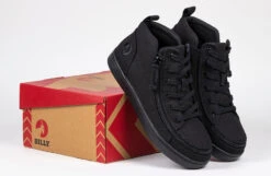 FINAL SALE - Women's Black To The Floor BILLY Sneaker Lace Mid Tops -Outlet Billy Footwear Store BW22135 003 studio 2 940x614 02a8ebac ca13 4bbf bff3 3e347e9186ce