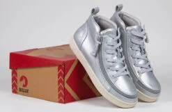 FINAL SALE - Women's Silver Grey Metallic BILLY Sneaker Lace Mid Tops -Outlet Billy Footwear Store BW22135 040 studio 2 940x614 fad64a64 3d0d 4870 8874 4296becb9d59