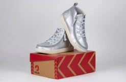 FINAL SALE - Women's Silver Grey Metallic BILLY Sneaker Lace Mid Tops -Outlet Billy Footwear Store BW22135 040 studio 3 940x614 0cde78b0 6ed0 4204 ae92 7362b9c8d691