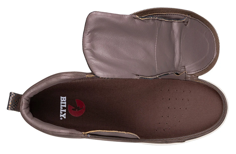 FINAL SALE - Women's Espresso BILLY Sneaker Lace Mid Tops 5 FINAL SALE - Women's Espresso BILLY Sneaker Lace Mid Tops - Image 5