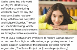 Sasha Splatter BILLY Classic Lace High Tops -Outlet Billy Footwear Store SashaBio