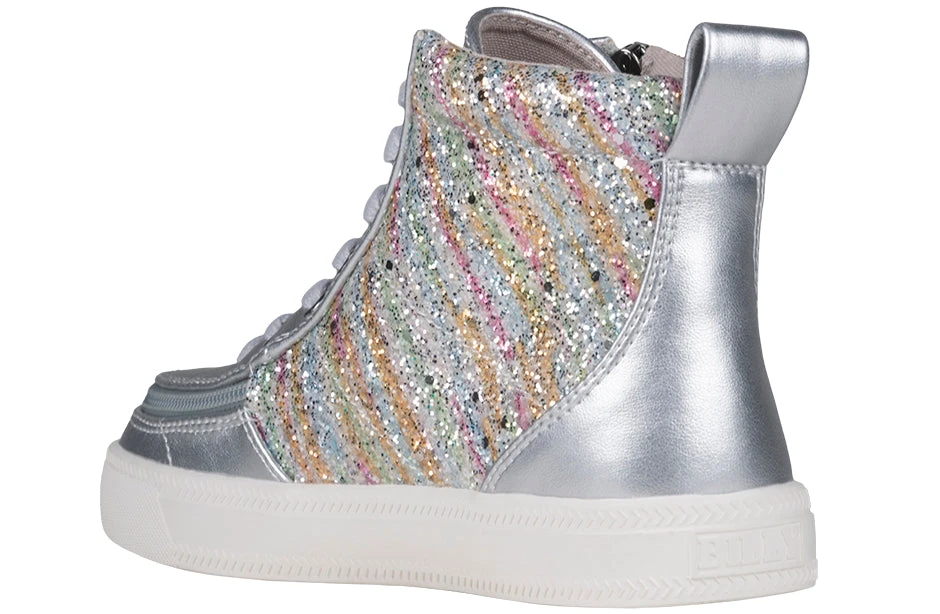Silver Rainbow BILLY Classic Lace High Tops 3 Silver Rainbow BILLY Classic Lace High Tops - Image 3