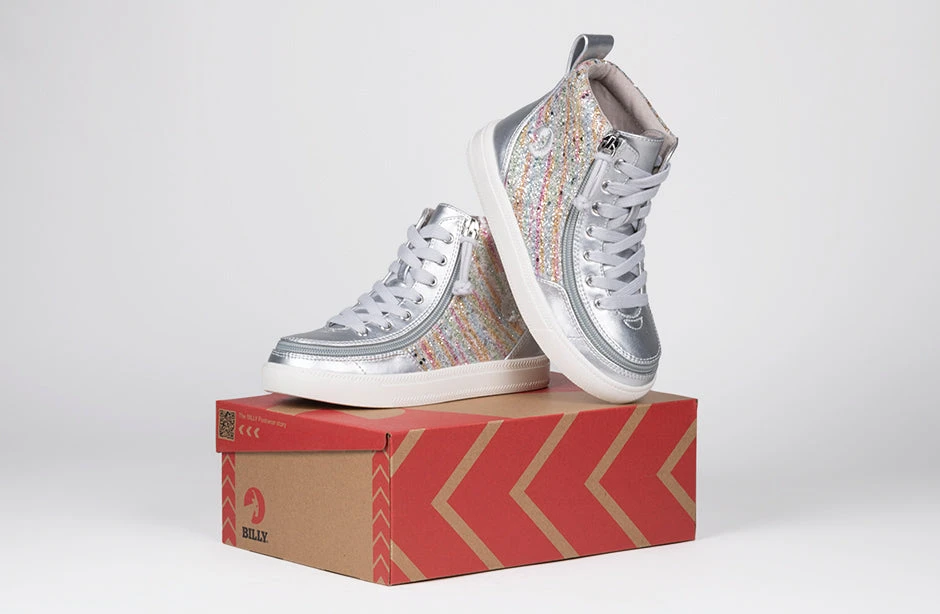 Silver Rainbow BILLY Classic Lace High Tops 9 Silver Rainbow BILLY Classic Lace High Tops - Image 9