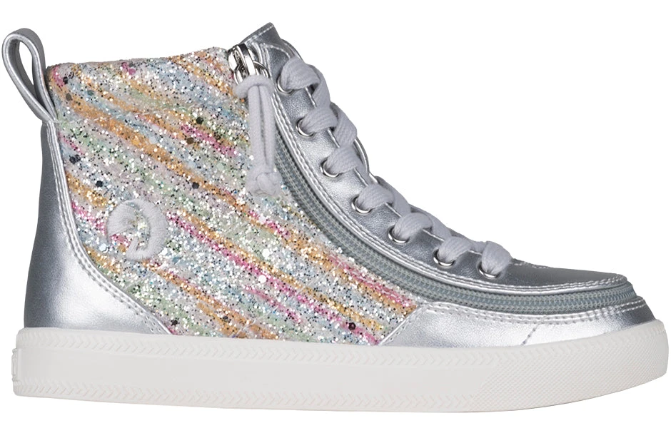 Silver Rainbow BILLY Classic Lace High Tops 2 Silver Rainbow BILLY Classic Lace High Tops - Image 2