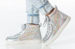Silver Rainbow BILLY Classic Lace High Tops 20 Silver Rainbow BILLY Classic Lace High Tops -Outlet Billy Footwear Store bk23100 041 studio standing 1 940x614 52634022028 o