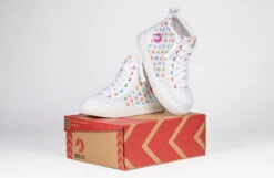 Rainbow Polka BILLY Classic Lace High Tops -Outlet Billy Footwear Store bk23100 111 onbox 3 940x614 52489754140 o