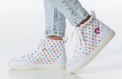 Rainbow Polka BILLY Classic Lace High Tops -Outlet Billy Footwear Store bk23100 111 studio standing 1 940x614 52633986105 o