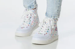 Rainbow Polka BILLY Classic Lace High Tops -Outlet Billy Footwear Store bk23100 111 studio standing 2 940x614 52633986195 o