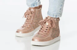 Rose Gold Daisy BILLY Classic Lace High Tops -Outlet Billy Footwear Store bk23100 680 studio standing 2 940x614 52634049058 o