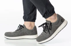 Men's Grey Suede BILLY Comfort Joggers -Outlet Billy Footwear Store bm23148 030 studio standing 1 940x614 52633764791 o